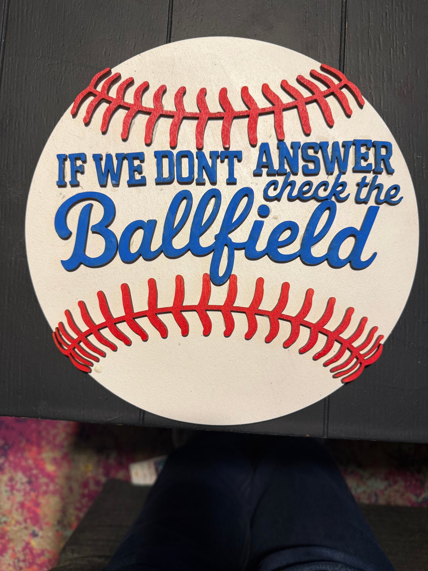 Baseball Welcome Sign