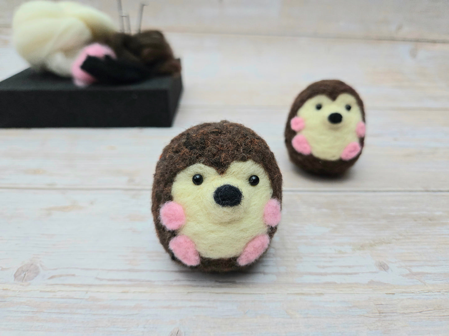 Felted Hedgehogs